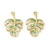 304 Stainless Steel Enamel Pendants STAS-L290-001A-G-1