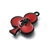 Alloy Enamel Gothic Style Pendants PALLOY-R157-06EB-09A-2