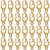 Beebeecraft 30Pcs Brass Lobster Claw Clasps KK-BBC0014-66G-1