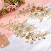 3D Flower Shape Polyester Embroidery Applqiues PATC-WH0012-26-4