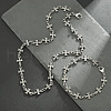 Fashionable Alloy Cross Link Chain Necklaces for Women WG7A74C-01-1-3