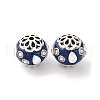 Handmade Resin Indonesia Round Beads IPDL-P005-07AS-02-1