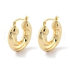 Brass Hoop Earrings EJEW-H301-01G-03-1