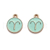 Alloy Enamel Pendants ENAM-S124-01A-15A-1