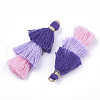 Polycotton(Polyester Cotton) Tassel Pendant Decorations FIND-T018-11-2