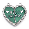 Alloy Enamel Split Pendant ENAM-S130-25I-1