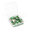 36Pcs Irish Ireland Green Clover Large Hole Beads Sets DIY-LS0001-87-7