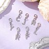26Pcs 26 Styles Alloy Crystal Rhinestone Pendant Decorations HJEW-JM03172-02-2