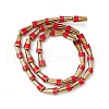Electroplate Glass Beads Strands EGLA-L035-HR05-2