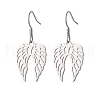 304 Stainless Steel Angel Wing Dangle Earrings EJEW-JE06389-2