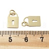 Lock 304 Stainless Steel Charms STAS-D302-06G-3
