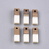 Resin & Walnut Wood Pendants RESI-S358-19B-1