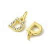 Rack Plating Alloy Rhinestone Pendants PALLOY-S187-01D-2
