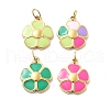 304 Stainless Steel Enamel Pendants STAS-L283-39G-1