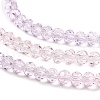 Transparent Painted Glass Beads Strands X1-DGLA-A034-T4mm-A05-4