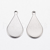 Tarnish Resistant 304 Stainless Steel Stamping Blank Tag Pendants STAS-L200-92P-2