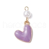 Alloy Enamel Pendants PALLOY-JF03907-3