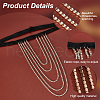 Tassel Alloy Crystal Rhinestone Thigh Chain for Women AJEW-WH0554-38A-4
