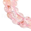 Natural Red Hematoid Quartz/Ferruginous Quartz Beads Strands G-C116-A17-01-3