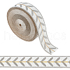 Olycraft 12M Polyester Jacquard Leaf Ribbon OCOR-OC0001-46C-1