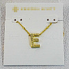 Brass Initial Pendant Necklaces for Women FS-WG8E27F-05-1