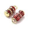 Brass Enamel Charms KK-M324-23G-2