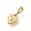 Heart 304 Stainless Steel Pendant Decorations STAS-H202-12G-03-2