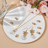 Beebeecraft 10Pcs Brass Micro Pave Cubic Zirconia Cup Pearl Peg Bails Pin Pendants KK-BBC0008-98-4