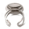 Non-Tarnish 304 Stainless Steel Open Cuff Findings STAS-R123-02C-P-3