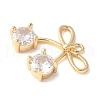 Brass Micro Pave Cubic Zirconia Pendants KK-A253-18G-2