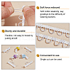BENECREAT 22.5 Yards Nylon Elastic Ribbons with Loops OCOR-BC0006-79-4