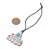 Christmas Wood Christmas Tree Pendant Decorations HJEW-JM02166-02-3