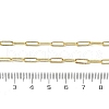 Brass Paperclip Chain Necklaces NJEW-A042-17G-03-3