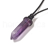 Natural AmethystPendant Necklaces NJEW-M196-02F-4