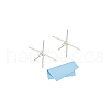 BENECREAT 925 Sterling Silver Stud Earring Findings STER-BC0002-61-7