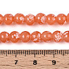 Baking Paint Glass Beads Strands DGLA-N015-6mm-04-4