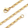 304 Stainless Steel Lumachina Chain Necklaces NJEW-Q013-07G-2