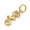 Brass Micro Pave Cubic Zirconia Pendants KK-M273-01G-T-2