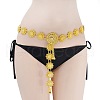 Alloy Hollow Flower Link Chain Waist Belly Chains for Women FS-WG632FD-01-1
