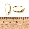 Brass Cubic Zirconia Earring Hooks KK-R217-19G-3