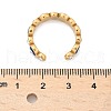 PVD Vacuum Plating 304 Stainless Steel Enamel Evil Eye Open Cuff Rings STAS-D089-23G-4