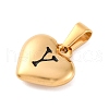 304 Stainless Steel Pendants STAS-P278-01Y-G-1-2