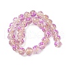 Luminous Handmade Enamel Gold Sand Glass Beads Strands LAMP-U004-08F-3