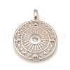 Brass Micro Pave Cubic Zirconia Pendants KK-D160-57P-1