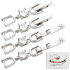 Beebeecraft 10Pcs Brass with Cubic Zirconia Fold Over Clasps ZIRC-BBC0002-67P-1