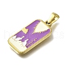 304 Stainless Steel Enamel Pendants STAS-B087-06G-02-2