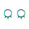 316L Surgical Stainless Steel 3 Spike Cartilage Earrings WG02E4B-03-4