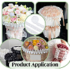 5 Yards Polyester Ruffled Trimming Lace Ribbon OCOR-WH0091-76C-6