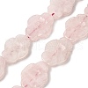 Natural Rose Quartz Carved Beads Strands G-B136-D01-2