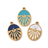 304 Stainless Steel Enamel Charms STAS-U057-10G-1